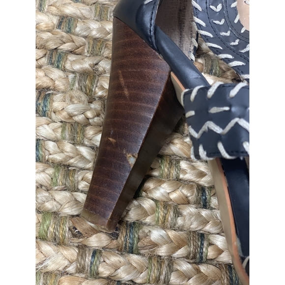 Sole Society Arizona Whipstitch Open Toe Heeled Sandal Size 9.5 - Picture 7 of 7